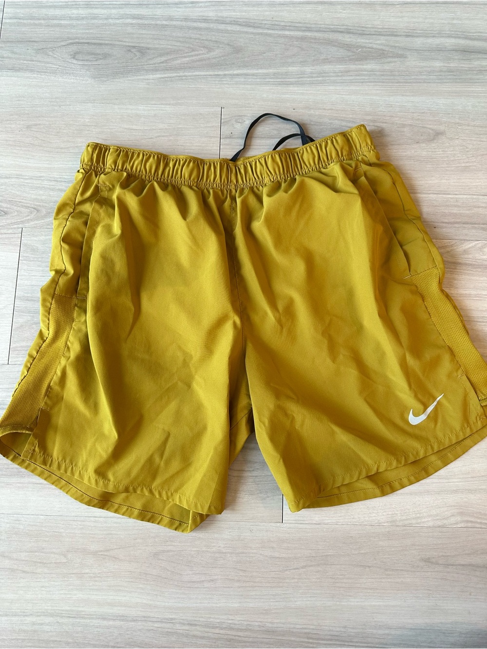 Nike Mustard Yellow Athletic Shorts Mens medium
